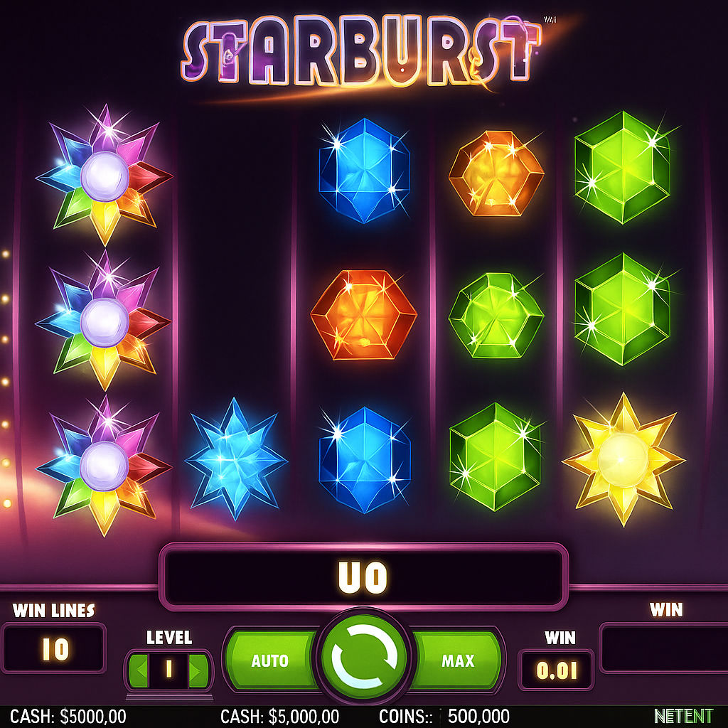 SpinStar - Starburst Slot Game - NetEnt